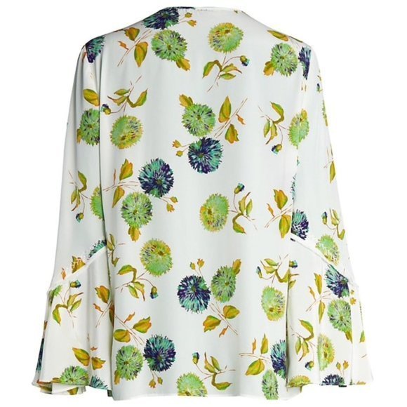 NWT Kobi Halperin | Tate Printed Silk Blouse - Picture 4 of 4